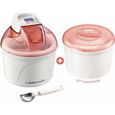 Máquina De Helados Lagrange Pomelo Doble Cubeta 1.5 L 12 W Máquina De Helados Lagrange Pomelo Doble Cubeta 1.5 L 12 W