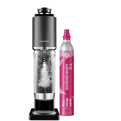 Máquina De Agua Con Gas - Sodastream - Fresh Plus - Indicador De Co₂ - Botella 1 L - Negra Máquina De Agua Con Gas - Sodastream - Fresh Plus - Indicador De Co₂ - Botella 1 L - Negra