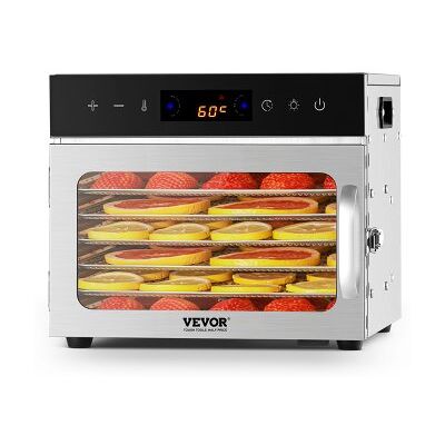 OEM Deshidratador De Alimentos 6 Bandejas De Acero Inoxidable Secador De Alimentos Eléctrico 400 W Con Temperatura Ajustable Y Temporizador De 24 Horas Para Cecina, Frutas, Verduras, Hierbas OEM Deshidratador De Alimentos 6 Bandejas De Acero Inoxidable Secador De Alimentos Eléctrico 400 W Con Temperatura Ajustable Y Temporizador De 24 Horas Para Cecina, Frutas, Verduras, Hierbas