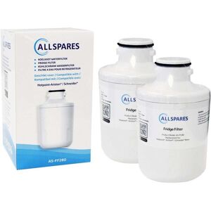 Filtro De Agua Allspares 2 Unidades) Para Refrigeradores Americanos (lado A Lado), Compatible Con Wpro 482000091353 / C00300448 Filtro De Agua Allspares 2 Unidades) Para Refrigeradores Americanos (lado A Lado), Compatible Con Wpro 482000091353 / C00300448
