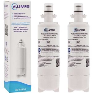 Allspares - Filtro De Agua (2x) Para Frigorífico Compatible Con Lg Beko 874960100 Allspares - Filtro De Agua (2x) Para Frigorífico Compatible Con Lg Beko 874960100