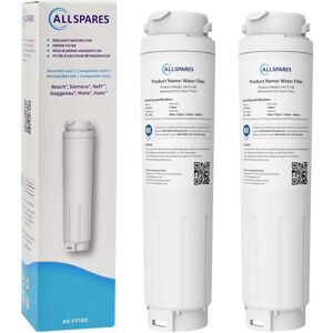 Filtro De Agua Allspares 2 Unidades) Para Frigorífico Compatible Con Bosch, Siemens, Neff Ultraclarity 11034151/11028820/kb1000 Filtro De Agua Allspares 2 Unidades) Para Frigorífico Compatible Con Bosch, Siemens, Neff Ultraclarity 11034151/11028820/kb1000