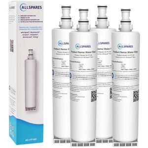 Allspares - Filtro De Agua (4x) Para Frigorífico Compatible Con Whirlpool Sbs002 / Sbs200 Allspares - Filtro De Agua (4x) Para Frigorífico Compatible Con Whirlpool Sbs002 / Sbs200