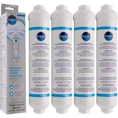 Wpro - Filtros de agua para frigoríficos americanos - Pack de 4 Wpro - Filtros de agua para frigoríficos americanos - Pack de 4
