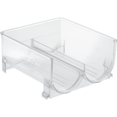 OEM Botellero Binz Para Frigorífico/congelador Con Capacidad Para 2 Botellas, Soporte De Plástico Apilable, Transparente. OEM Botellero Binz Para Frigorífico/congelador Con Capacidad Para 2 Botellas, Soporte De Plástico Apilable, Transparente.