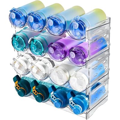 OEM Botellero Apilable De 4 Piezas Para Nevera, Soporte Para Puerta, Estante Vertical Para Botellas De Vino Y Agua, Soporte De Plástico Para Botellas, Capacidad Para Hasta 16 Botellas, Para Encimeras De C OEM Botellero Apilable De 4 Piezas Para Nevera, Soporte Para Puerta, Estante Vertical Para Botellas De Vino Y Agua, Soporte De Plástico Para Botellas, Capacidad Para Hasta 16 Botellas, Para Encimeras De C
