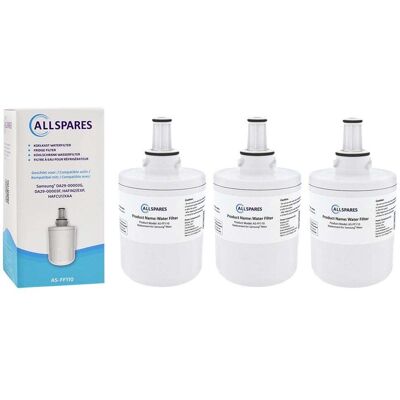 Filtro De Agua Allspares (3 Unidades) Para Frigorífico Compatible Con Samsung Da29-00003f / Da29-00003g / Hafin2 Filtro De Agua Allspares (3 Unidades) Para Frigorífico Compatible Con Samsung Da29-00003f / Da29-00003g / Hafin2