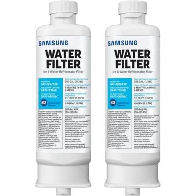 OEM Filtro De Agua De Repuesto Para Refrigerador, Compatible Con Samsung Da97-17376b Da97, Paquete De 2 OEM Filtro De Agua De Repuesto Para Refrigerador, Compatible Con Samsung Da97-17376b Da97, Paquete De 2