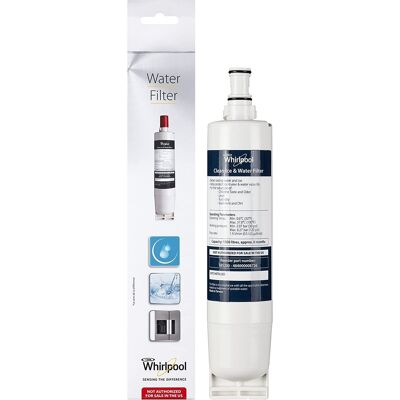 Whirlpool - Filtro De Agua Original Sbs002 Para Frigorífico 484000008726 Whirlpool - Filtro De Agua Original Sbs002 Para Frigorífico 484000008726