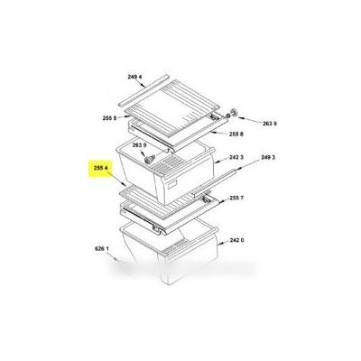 Plato Vegetal De Cristal Para Frigorífico Whirlpool 481245088095 Plato Vegetal De Cristal Para Frigorífico Whirlpool 481245088095