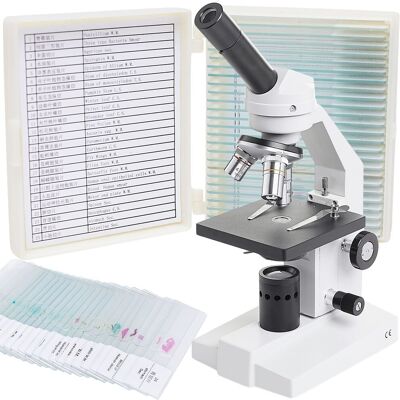 OEM Microscopio Biológico Monocular Techrebal Bm One 400x + 25 Muestras OEM Microscopio Biológico Monocular Techrebal Bm One 400x + 25 Muestras