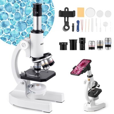 OEM Microscopio Compuesto Con Aumento De 40-2000x Kit De Microscopio Monocular Cuerpo De Aleación De Aluminio Con Luz Led, Soporte Para Teléfono Móvil, Para Estudiantes, Laboratorio, Escuela OEM Microscopio Compuesto Con Aumento De 40-2000x Kit De Microscopio Monocular Cuerpo De Aleación De Aluminio Con Luz Led, Soporte Para Teléfono Móvil, Para Estudiantes, Laboratorio, Escuela