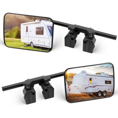 OEM Espejo Retrovisor Para Caravana - Espejo Lateral Universal - Mayor Visibilidad - Ajustable 360 Grados - 2 Piezas - Negro OEM Espejo Retrovisor Para Caravana - Espejo Lateral Universal - Mayor Visibilidad - Ajustable 360 Grados - 2 Piezas - Negro