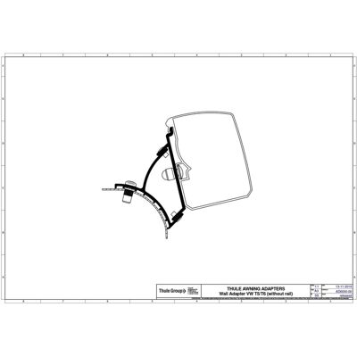 Adaptador Omnistor 3200 Vw T5/t6 Minivan - Thule Adaptador Omnistor 3200 Vw T5/t6 Minivan - Thule