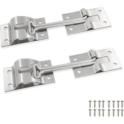 OEM Pestillo De Acero Inoxidable Para Puerta De Rv, Remolque, Caravana, Carga Y Camión (paquete De 2, 4 Pulgadas, Incluye Tornillos) OEM Pestillo De Acero Inoxidable Para Puerta De Rv, Remolque, Caravana, Carga Y Camión (paquete De 2, 4 Pulgadas, Incluye Tornillos)