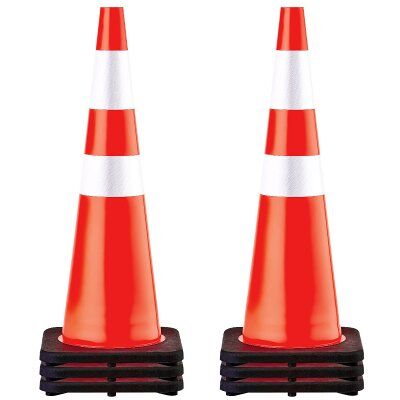 OEM 6er-pack 36-zoll-verkehrskegel, Sicherheits-straßenparkkegel Mit Schwarzer Beschwerter Basis, Orangefarbene Pvc-verkehrssicherheitskegel, Gefahrenkegel OEM 6er-pack 36-zoll-verkehrskegel, Sicherheits-straßenparkkegel Mit Schwarzer Beschwerter Basis, Orangefarbene Pvc-verkehrssicherheitskegel, Gefahrenkegel