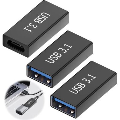 OEM Paquete De 3 Adaptadores Usb 3.1 A Usb 3.0, Adaptador Usb-c Hembra A Usb 3.0 Hembra, Transferencia De Datos, Carga Rápida Y Salida De Audio, Adaptador Usb Tipo C De Alta Calidad. OEM Paquete De 3 Adaptadores Usb 3.1 A Usb 3.0, Adaptador Usb-c Hembra A Usb 3.0 Hembra, Transferencia De Datos, Carga Rápida Y Salida De Audio, Adaptador Usb Tipo C De Alta Calidad.