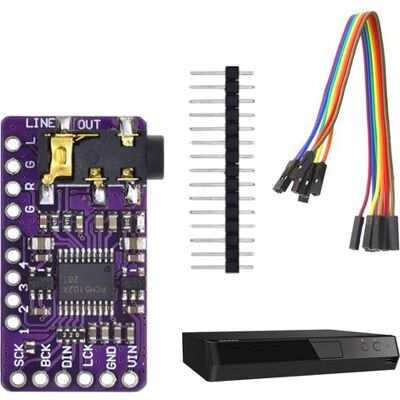OEM Convertidor Digital-analógico Pcm5102, Módulo Decodificador Dac Estéreo Sin Pérdidas De Audio Digital Pll, I2s Iis, Formato Phat, Conector Estéreo, Para Raspberry Pi Y Arduino. OEM Convertidor Digital-analógico Pcm5102, Módulo Decodificador Dac Estéreo Sin Pérdidas De Audio Digital Pll, I2s Iis, Formato Phat, Conector Estéreo, Para Raspberry Pi Y Arduino.