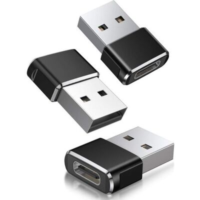 OEM Paquete De 3 Adaptadores Usb A Usb-c, Conector Usb-c Hembra A Usb-a Macho, Convertidor De Cargador Para Cámaras OEM Paquete De 3 Adaptadores Usb A Usb-c, Conector Usb-c Hembra A Usb-a Macho, Convertidor De Cargador Para Cámaras