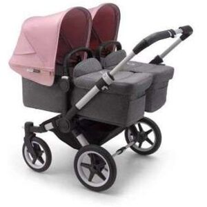 Bugaboo Donkey 3 Gemelar Chasis Aluminio/Base Gris Melange Completo