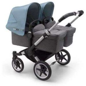 Bugaboo Donkey 3 Gemelar Chasis Aluminio/Base Gris Melange Completo