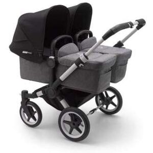 Bugaboo Donkey 3 Gemelar Chasis Aluminio/Base Gris Melange Completo