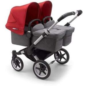 Bugaboo Donkey 3 Gemelar Chasis Aluminio/Base Gris Melange Completo