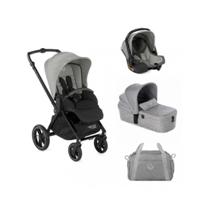 Cochecito TRIO Muum Pro con capazo micro BB  JANE U05 Dim Grey (gris)