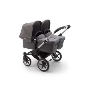 Bugaboo Donkey 3 Gemelar Chasis Aluminio/Base Gris Melange Completo