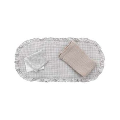 Pack Colcha Capazo Polo Grey 35x75x1cm Cambrass Pack Colcha Capazo Polo Grey 35x75x1cm Cambrass