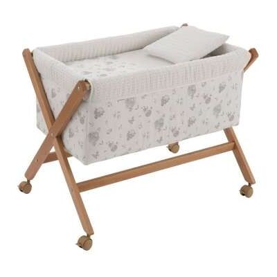 Minicuna Tijera Madera Globe Crudo/Natural 55x87x74cm Cambrass Minicuna Tijera Madera Globe Crudo/Natural 55x87x74cm Cambrass