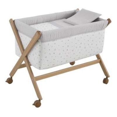 Minicuna Tijera Madera Ardi Gris/Natural 55x87x74cm Cambrass Minicuna Tijera Madera Ardi Gris/Natural 55x87x74cm Cambrass
