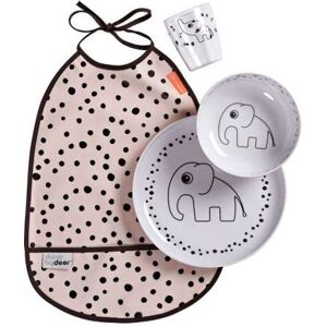 DONE BYDEER SET VAJILLA CON BABERO HAPPY DOTS