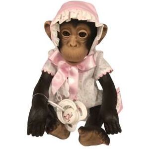 ASI VIL, S.L. LOLA LA CHIMPANCÉ CAMISITA Y GORRO ESTRELLAS ROSAS