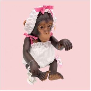 ASI VIL, S.L. LOLA LA CHIMPANCÉ RANITA PLUMETI BLANCO LAZOS ROSAS MONITO REBORN