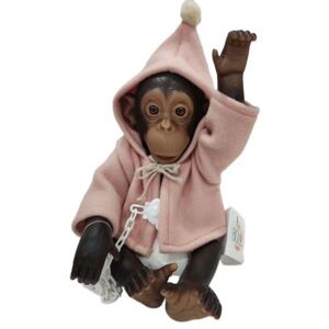 ASI VIL, S.L. LOLA LA CHIMPANCÉ GORRO ROSA VIEJO MONITO REBORN