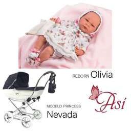 ARRUE Pack Oferta Reborn Olivia + Coche Princess JR Nevada ARRUE