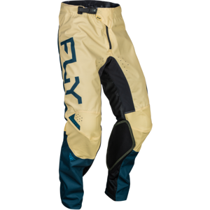 FLY Racing Pantalones de Cross Fly Kinetic Marfil