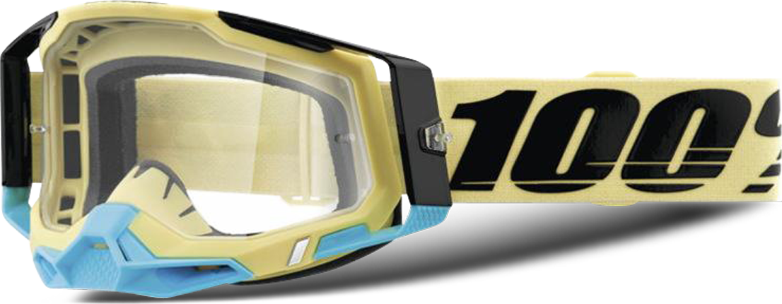 100% Gafas de Cross  Racecraft 2 Airblast Amarillo-Negro