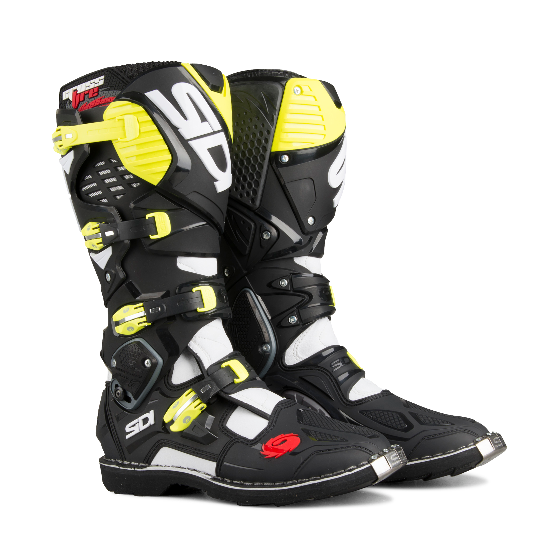 Sidi Botas de Cross  Crossfire 3 Negro-Amarillo Fluo