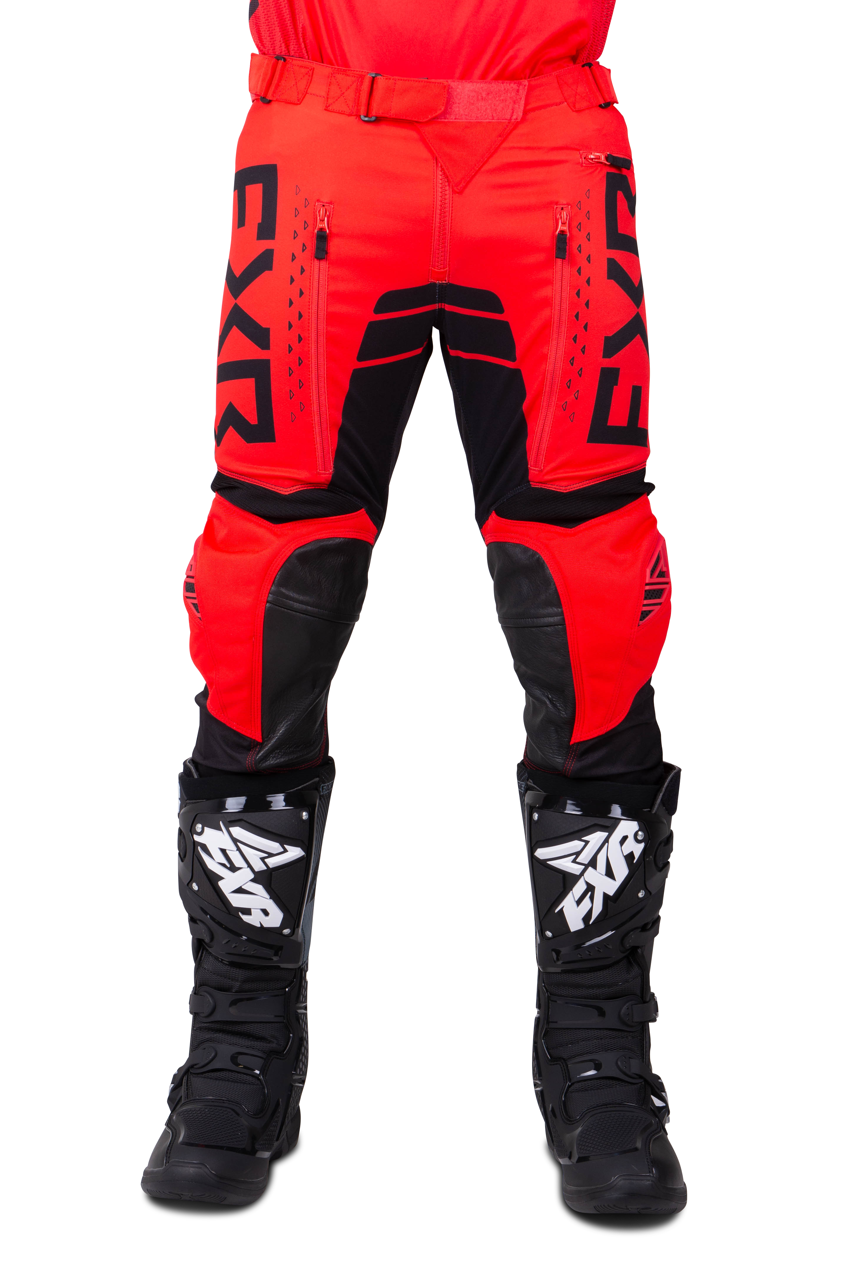 FXR Pantalones de Cross  Contender Rojo-Negro