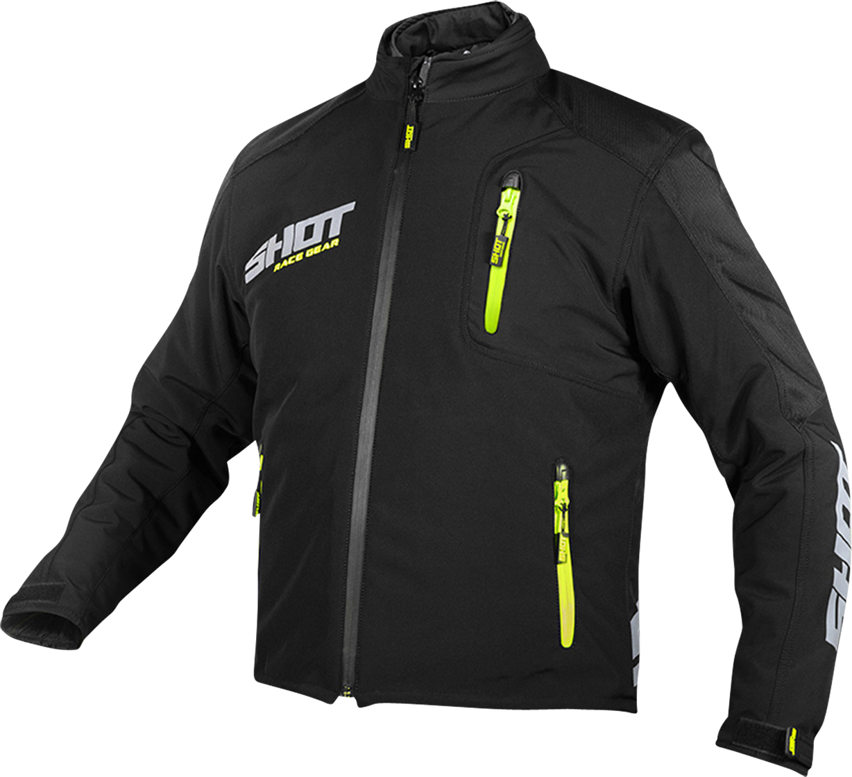 Shot Race Gear Chaqueta de Enduro Shot Climatic Negro-Amarillo Neón