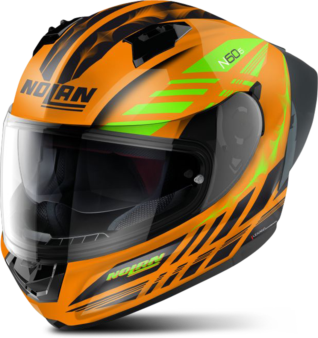 Nolan Casco Integral  N60-6 Sport Hotfoot Naranja-Negro-Verde