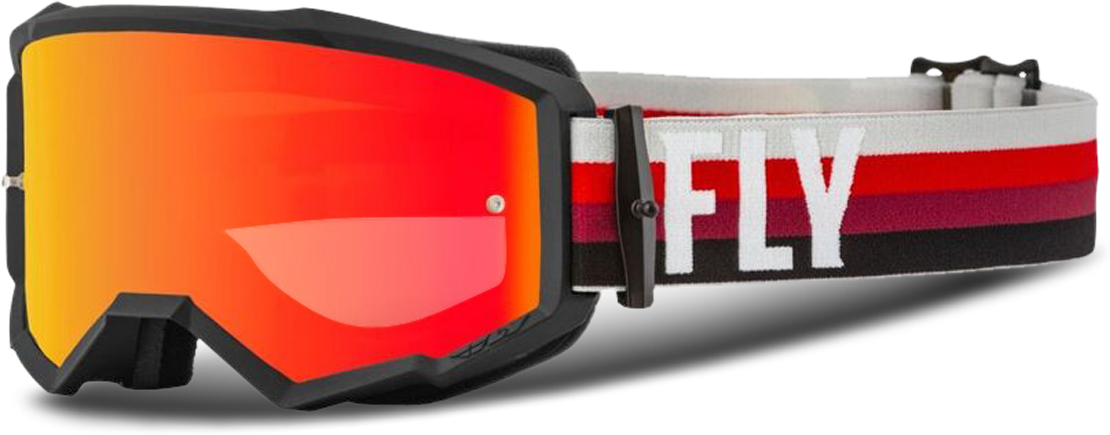 FLY Racing Gafas de Cross  Zone Negro-Rojo