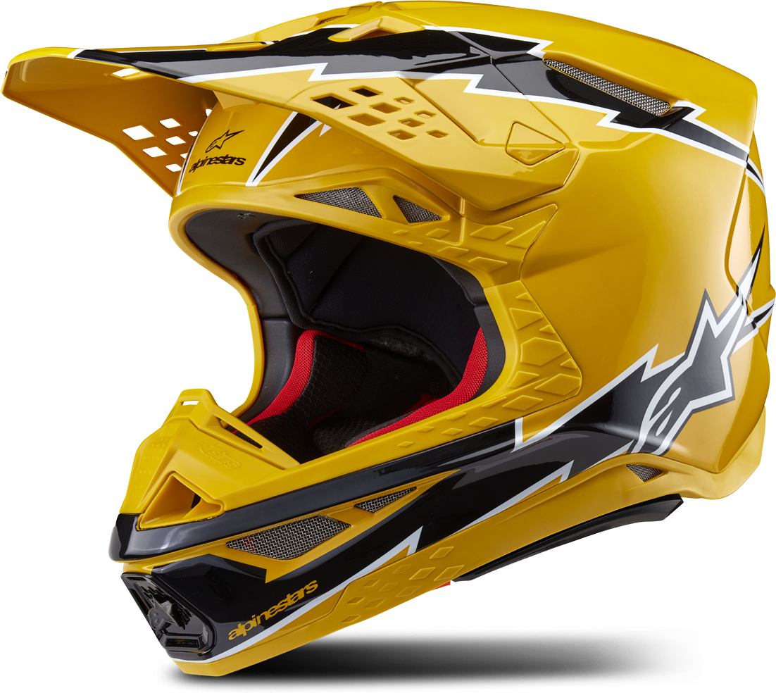 Alpinestars Casco de Cross  Supertech S-M10 Ampress Negro-Amarillo