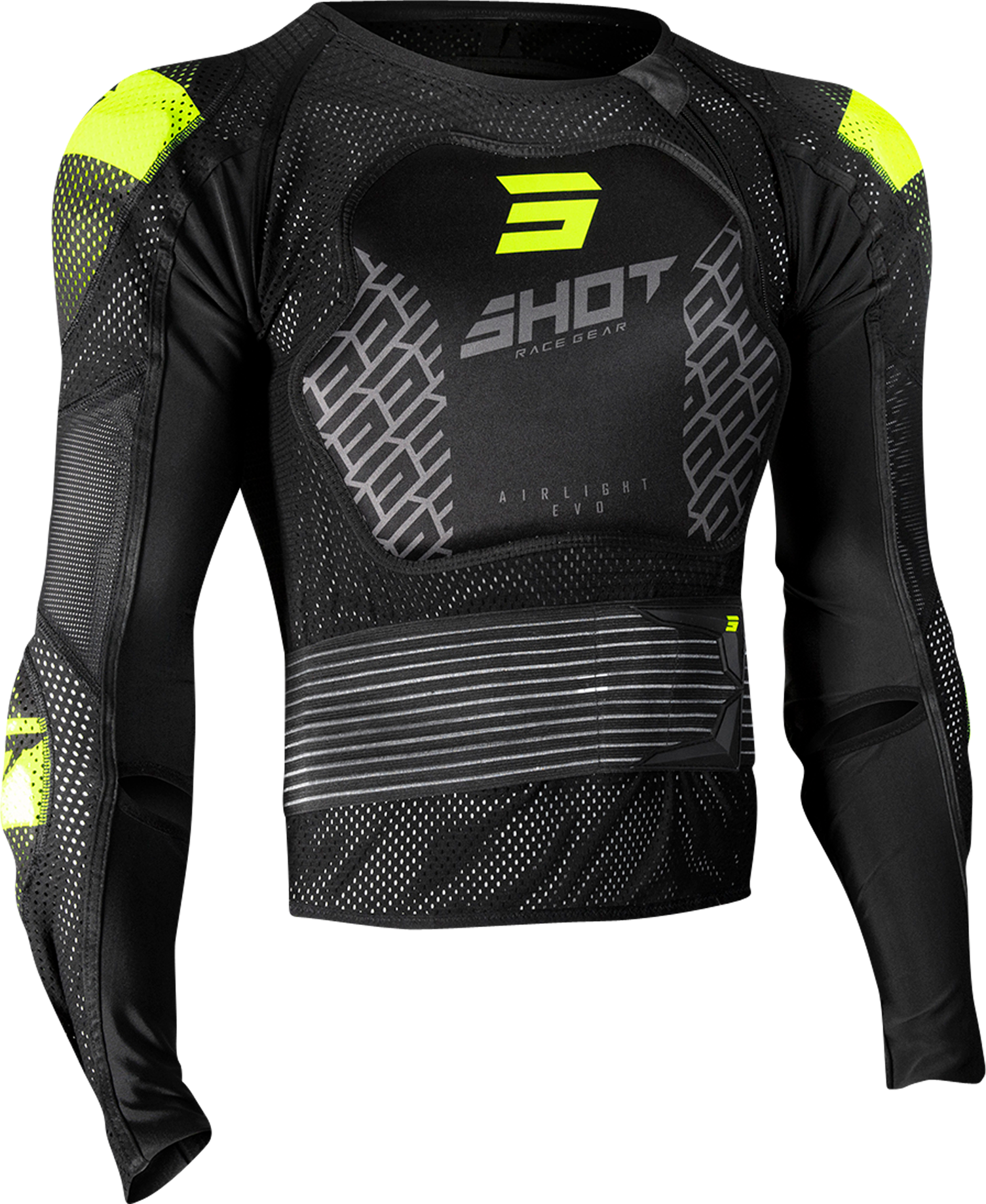 Shot Race Gear Chaqueta de Protección Shot Airlight 2.0 Negro-Amarillo