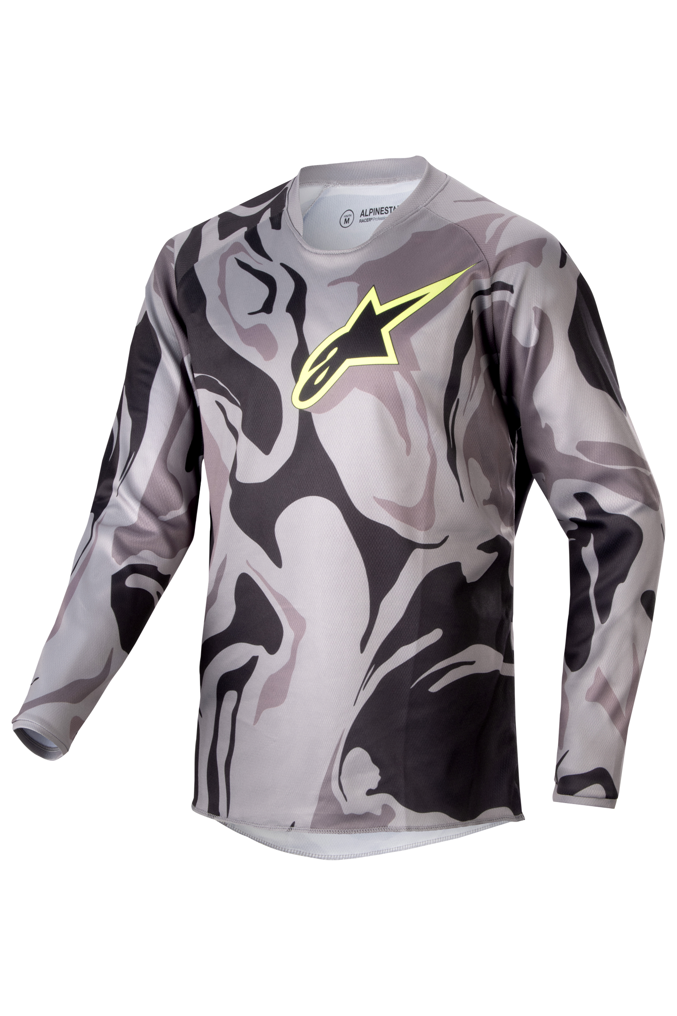 Alpinestars Camiseta de Cross Niño  Racer Tactical Gris-Camuflaje-Magneto