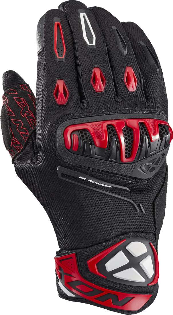 Ixon Guantes de Moto  Mirage Air Negro-Blanco-Rojo