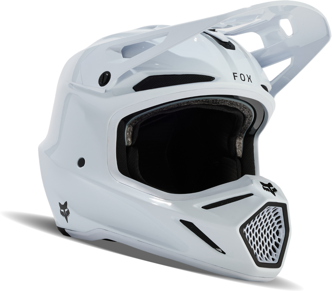 FOX Casco de Cross  V3 RS Carbon Blanco