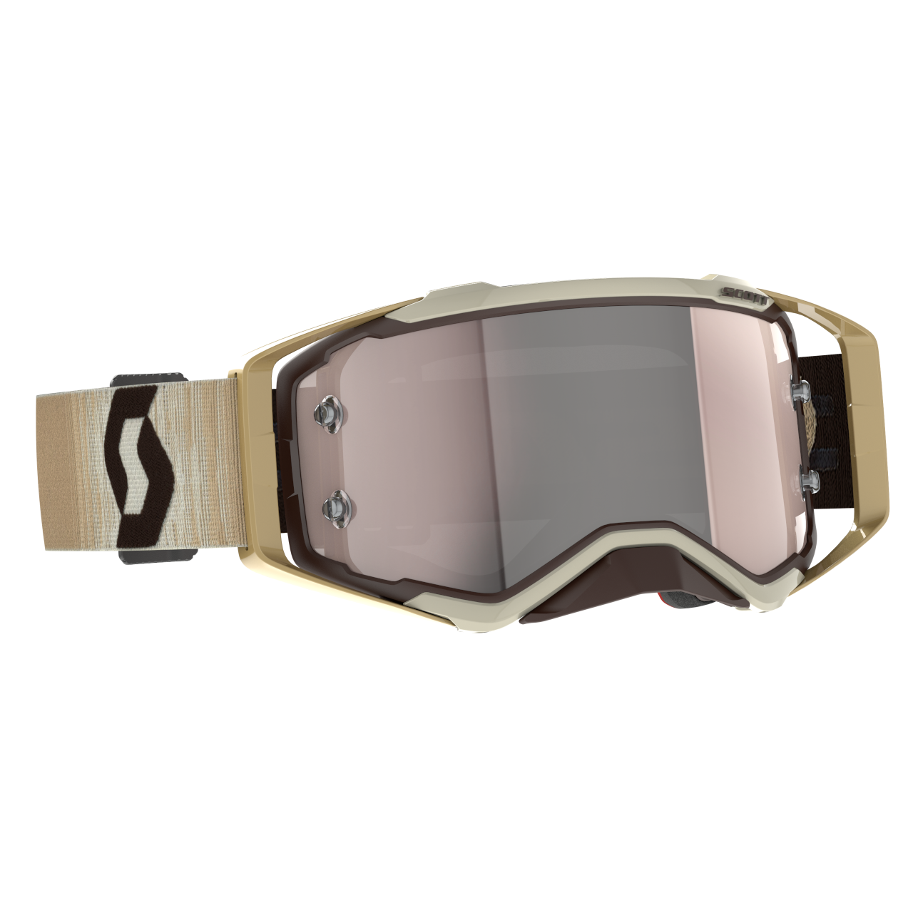 Scott Gafas Moto de Nieve  Prospect Beige-Marrón-Plateado Cromado